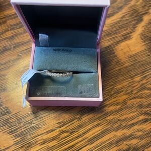 Solid 10k gold stackable